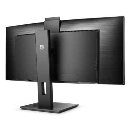 Philips 34B1U5600CH 34" Curved 21:9 UltraWide WQHD Display with USB-C Docking (PD100W) & Windows Hello Webcam