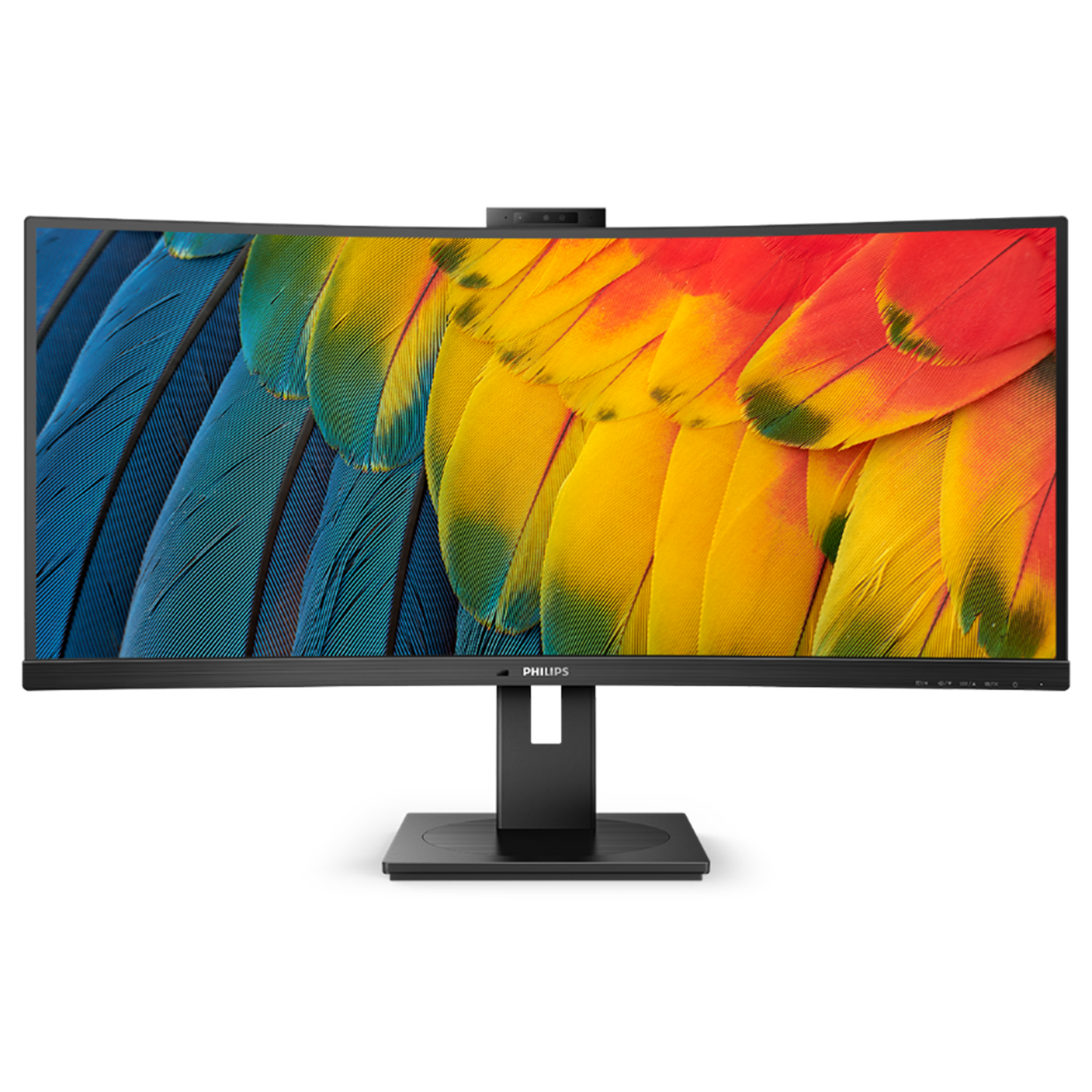 Philips 34B1U5600CH 34" Curved 21:9 UltraWide WQHD Display with USB-C Docking (PD100W) & Windows Hello Webcam